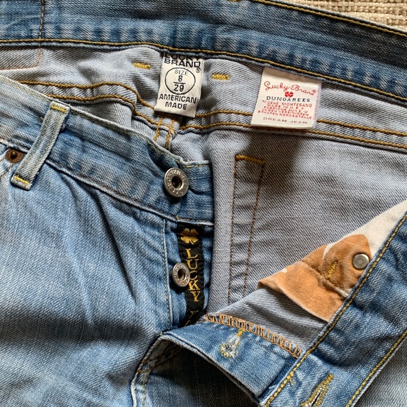 Lucky Brand Dungarees Vintage Light Blue Flare Jeans - Picture 2 of 12